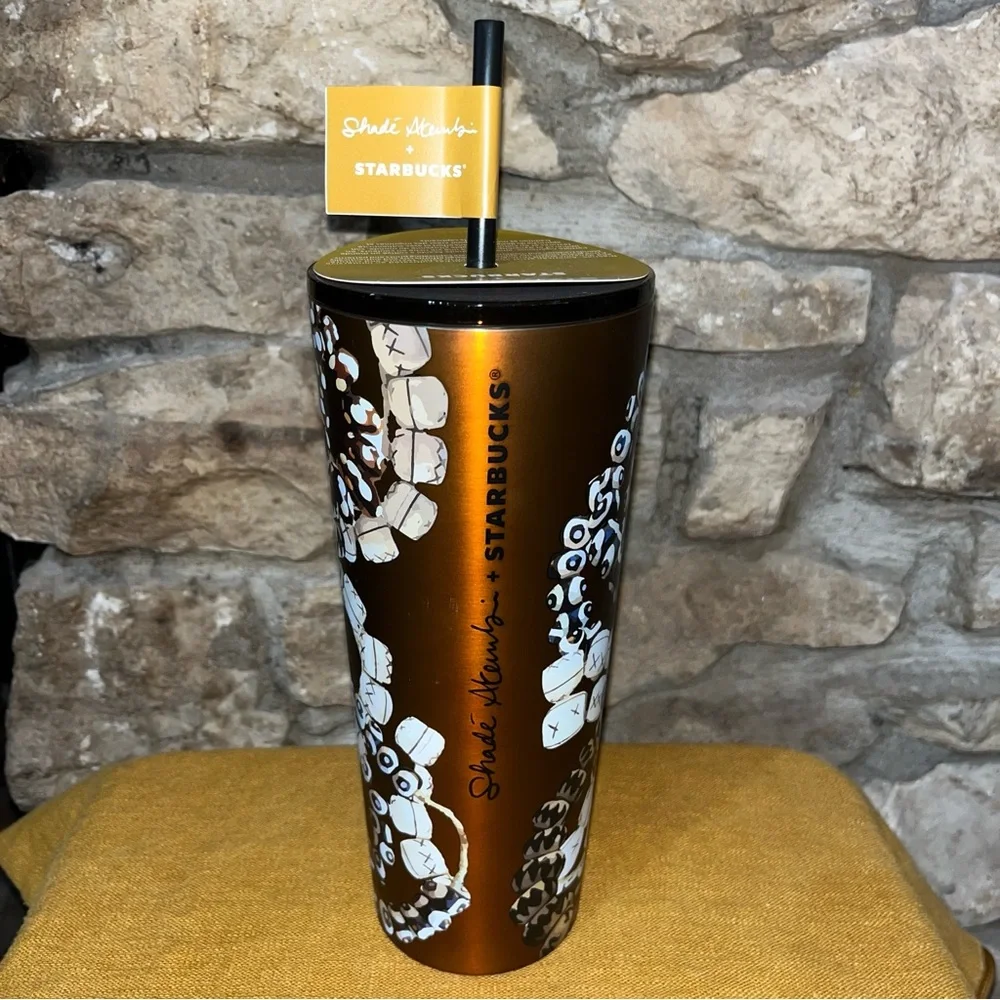 NWT Starbucks Shade Akanbi Batik Beads 24oz 720ML Stainless Steel Cold Cup
